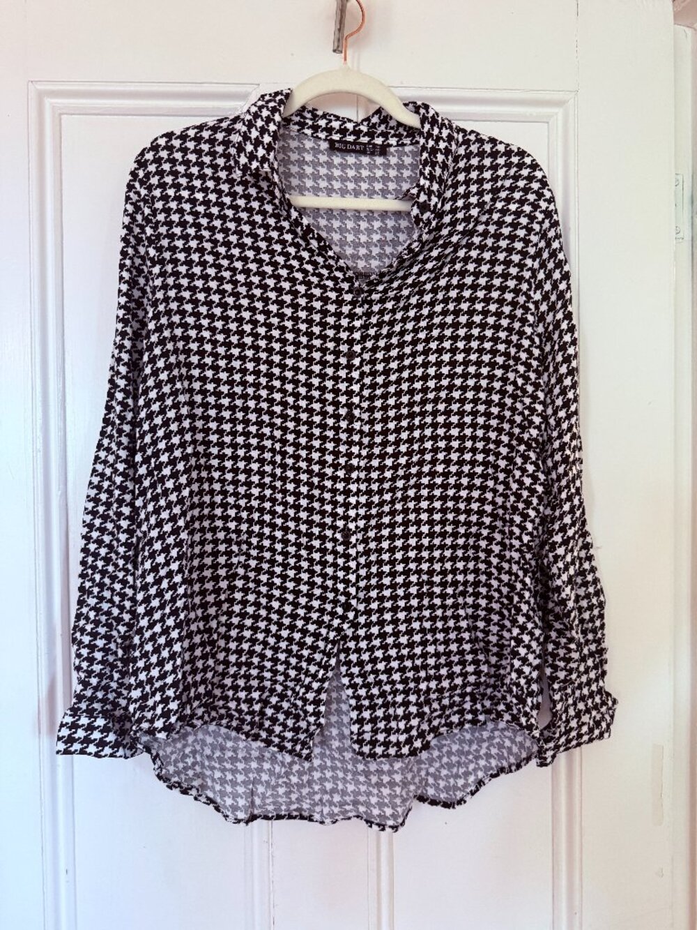 Houndstooth button down